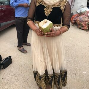 Black and Gold Salwaar Kameez